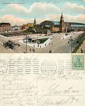 Hamburg Hauptbahnhof o 23.6.1911