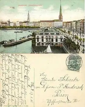 Hamburg Jungfernstieg o 27.1.1910