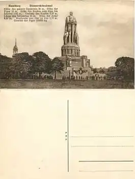 Hamburg Bismarck Denkmal  *ca.1910