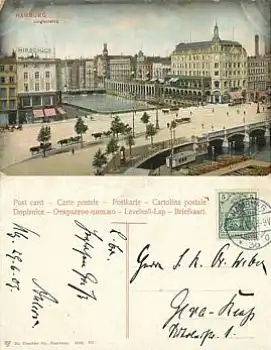 Hamburg Jungfernstieg o 30.6.1909