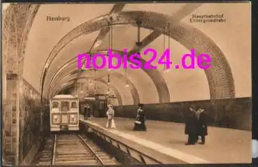 Hamburg Untergrundbahn Bahnhof  *ca.1915