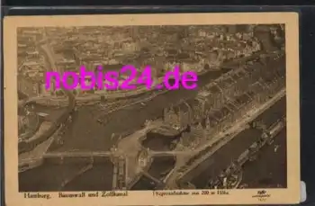 Hamburg Baumwall Zollkanal *ca.1920