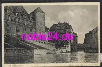 Alt Hannover Leine und Beguinenturm o 1936