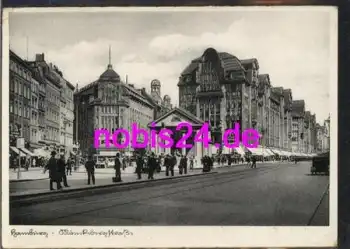 Hamburg Strasse mit Geschäften o 21.6.1940