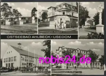 17419 Ahlbeck Erholungsheime Promenade o ca.1973