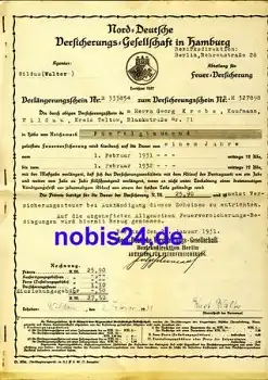 Norddeutsche Versicherung Hamburg 1931