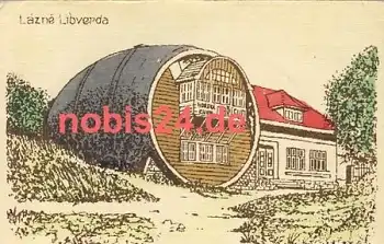 Lazne Libverda Künstlerkarte o ca.1950