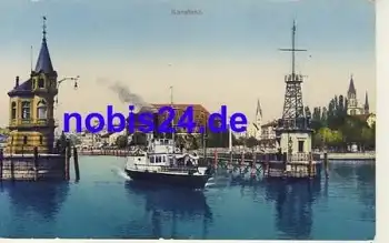 Konstanz Hafen Bodenseedampfschiff *ca.1930