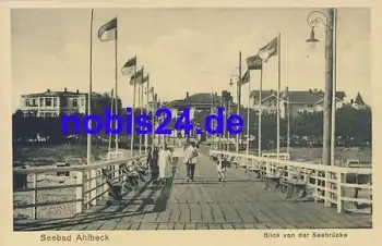 17419 Ahlbeck von der Seebrücke *ca.1930