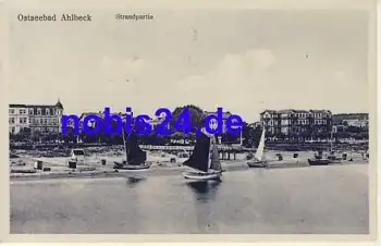 17419 Ahlbeck Strandpartie o 1930
