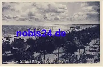 17419 Ahlbeck Abendstimmung am Strand *ca.1940