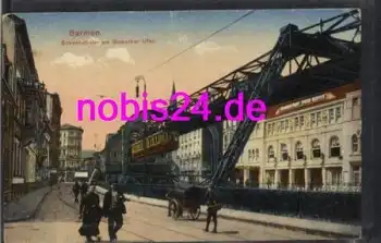 Barmen Wuppertal Schwebebahn Gemarker Ufer *ca.1920