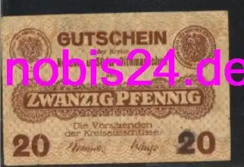 25746 Dithmarschen Notgeld 20 Pfennige um 1920