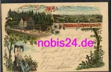 79650 Schweigmatt Litho Kurhaus Tracht o 10.8.1901