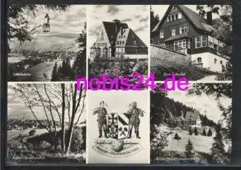 09484 Oberwiesenthal Gasthöfe Schwebebahn o ca.1968