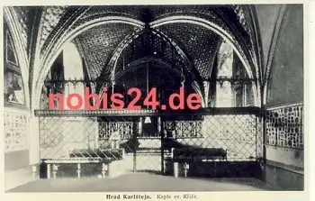 Hrad Karlstejn Kaple sv. Krize  *ca.1940