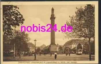 Darmstadt Louisenplatz Säule o ca.1928