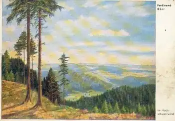 Im Hochschwarzwald Künstlerkarte Ferdinand Dörr  * ca. 1940