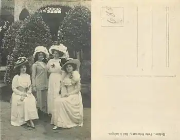 97688 Bad Kissingen Damengruppe Echtfoto *ca.1910