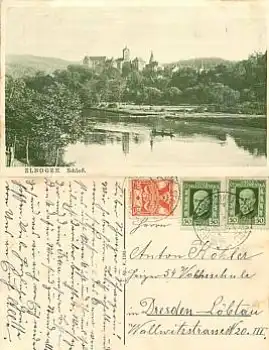 Elbogen Loket Böhmen Schloss o 13.10.1925