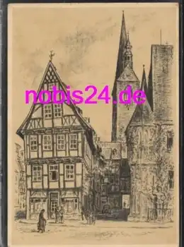 06484 Alt Quedlinburg Künstlerkarte o 14.7.1942