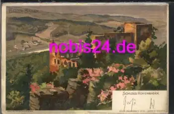 Baden-Baden Schloss Hohenbaden o 1899