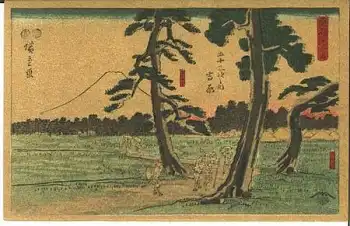 Japan Bäume Künstlerkarte der N.Y.K. Line, * ca. 1910