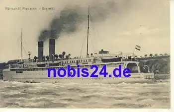 18546 Sassnitz Ostseefährschiff "Preussen" in *ca.1915