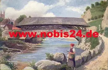 76596 Forbach Künstlerkarte H. Hoffmann, Schwarzwaldserie V Blatt 7   *ca. 1910