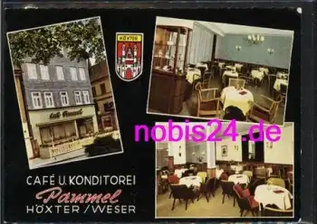 37671 Höxter Weser  Cafe Pammel o 27.4.1962
