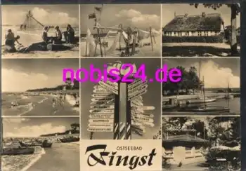 18374 Zingst Wegweiser Milchbar o 27.5.1963