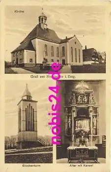 09221 Neukirchen Kirche Glockenturm Altar o 1931