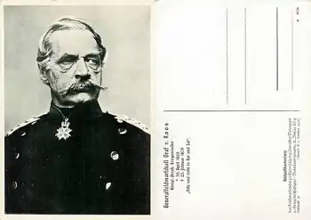 Generalfeldmarschall Graf von Roon *ca. 1940