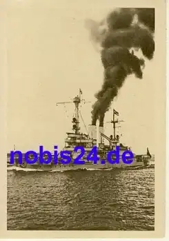 Kriegsschiff "Schleswig Holstein" Flottenflagschiff 1934