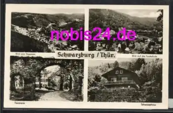 07427 Schwarzburg Schule Gasthof  *ca.1958