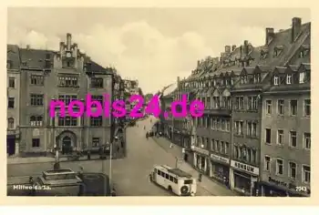 09648 Mittweida Bus Konsum *ca.1955