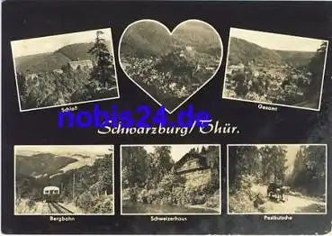 07427 Schwarzburg Bergbahn Schloss o 1967