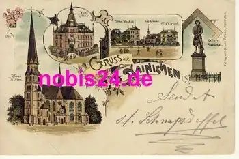 09661 Hainichen Postamt Litho o 1899