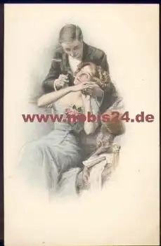 Liebespaar Künstlerkarte M. M. Vienne Nr. 584 sig. M. Munk  *ca. 1920
