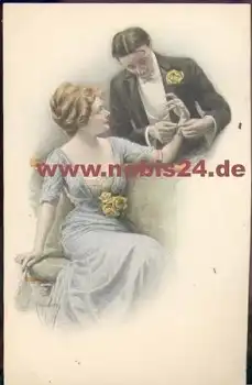 Liebespaar Künstlerkarte M. M. Vienne Nr. 584 sig. M. Munk  *ca. 1920