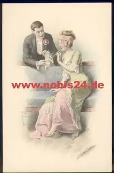 Liebespaar Künstlerkarte M. M. Vienne Nr. 734 M. Munk ca. 1920