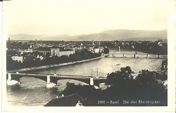 Basel Rheinbrücken * ca. 1930