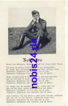 Rosemarie Liedkarte Wehrmacht *ca.1941