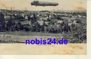 08491 Netzschkau mit Zeppelin o 1909
