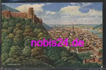 Heidelberg am Neckar Künstlerkarte o 10.7.1920