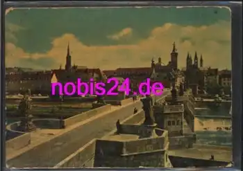 Würzburg Alte Marienbrücke *ca.1950