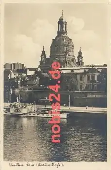Dresden Frauenkirche Elbdampfer *ca.1935