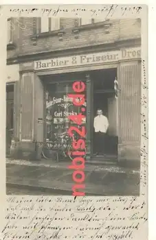 Dresden Barbier Friseur Carl Stroka Echtfoto o ca.1910