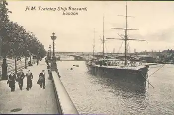 H. M. Trainig Ship Buzzard London * ca. 1910