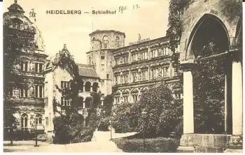 Heidelberg Schlosshof * ca. 1920